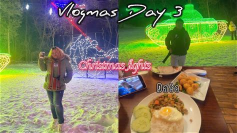 Vlogmas Day 3 Christmas Date Night Youtube
