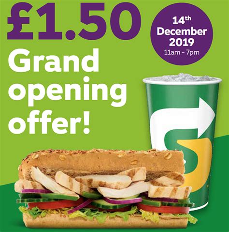 Sponsored Feature Subway Grand Opening Offer As Penwortham Store