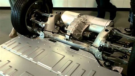 Tesla S Battery Pack And Drivetrain Close Up Walk Around View Youtube