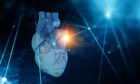 Image Of Human Heart Made Of Metal Elements Stock Photo Image Of