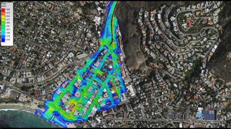 Laguna Canyon Channelfloodplain 100 Year Simulation Youtube