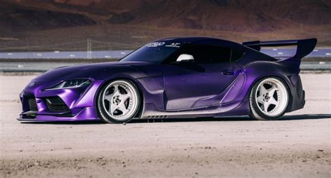 Very Wide Very Purple 2020 Toyota Gr Supra Is An Attention Seeker