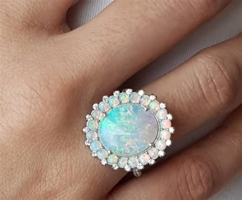 Opal Jewelry Birthstone Jewelry Jewellery Turquoise Ring