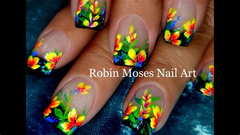 Learn how to create a flower mani at home, from poppies to daisies to dried flower art. DIY Flower Nails | Easy Floral Nail Art Design Tutorial ...