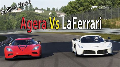 Forza Motorsport DRAG RACE Koenigsegg Agera Vs Ferrari LaFerrari YouTube