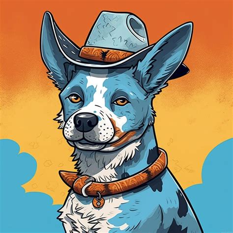 Premium Ai Image There Is A Dog Wearing A Cowboy Hat And A Collar