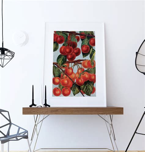 Kitchen Wall Art Cherries Print Kitchen Print Food