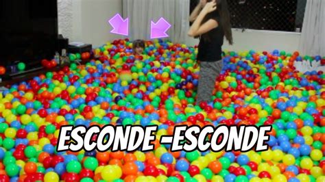 Desafio Esconde Esconde Na Piscina De Bolinha Youtube