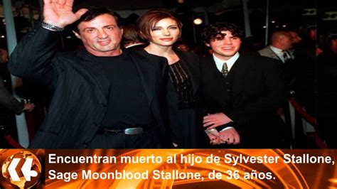 Encuentran Muerto Al Hijo De Sylvester Stallone Ik5 Ultima Hora 147