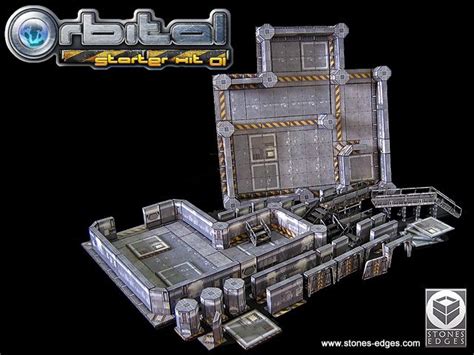 Sci Fi Painting And Modeling 3d Paper Terrain For Space Crusade