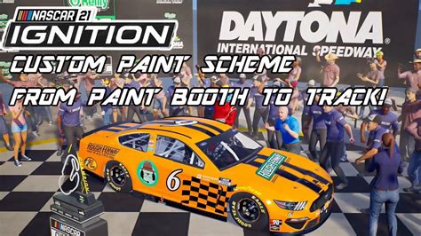 Nascar Ignition Custom Paint Scheme From Paint Booth To Track Youtube