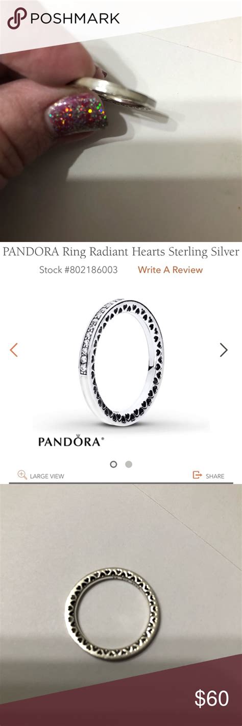 If a ring size chart shows that you fall between two numbers, we recommend that you. LIKE NEW!! Pandora ring size 7 (With images) | Pandora ...