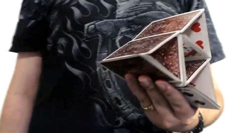 One Handed Triforce With Playing Cards Cardistry Move Youtube
