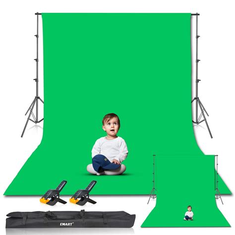 Emart Photo Video Studio 85 X 10ft Green Screen Backdrop Stand Kit