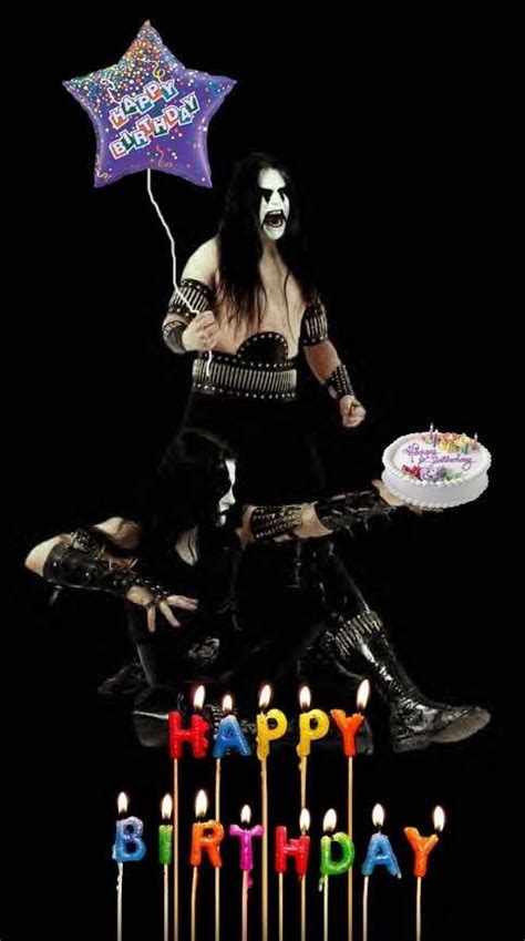 Black Metal Birthdays Feliz Cumpleaños Metal Tarjetas De Feliz