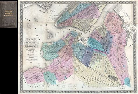 Rare Map For Sale 1856 Dripps Map Of Brooklyn New York City At