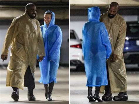 Kanyes Wife Goes Topless And Wears Panty Under Transparent Raincoat
