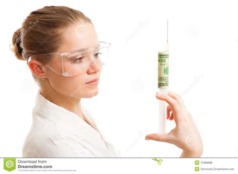 Money Injection Into Economy Stock Photo Image Of Attractive Beauty
