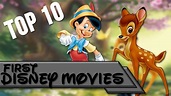 Top 10 | First Disney Movies - YouTube