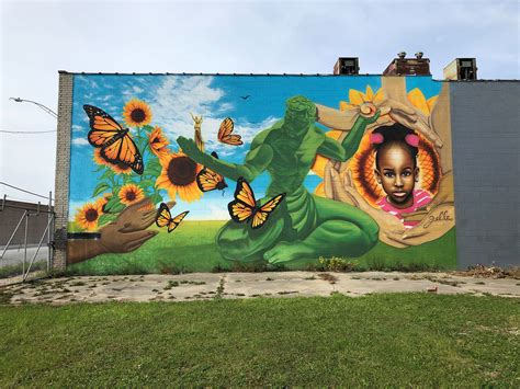 deadline detroit gallery detroit marks 100th mural in city walls neighborhood art series