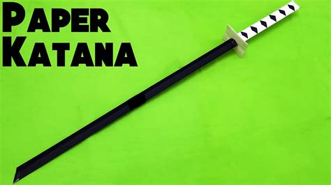How To Make A Paper Sword Japanese Katana Sword Easy Youtube