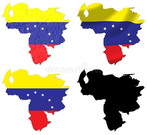 Venezuela Flag Over Map Stock Illustration Illustration Of National