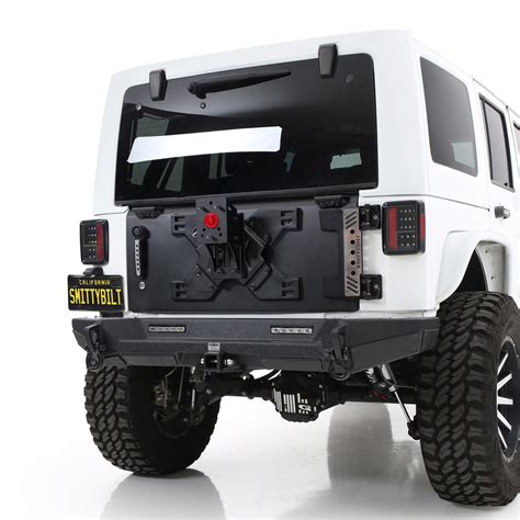 Smittybilt Xrc Tailgate And Tire Carrier Kit 76410 Jeep Wrangler Jk 2007