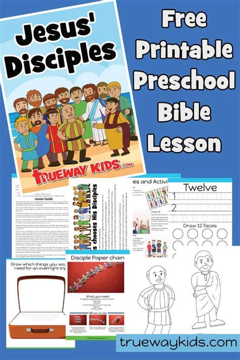Jesus Chooses And Sends His Disciples Free Printable Preschool Bible