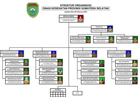 Bagan Struktur Organisasi Dinas Kesehatan Provinsi Sumatera Selatan