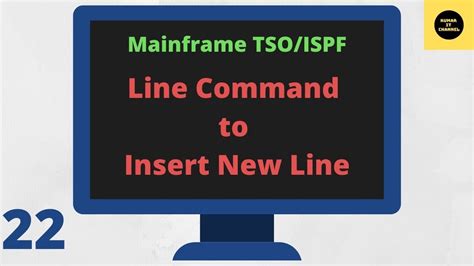 Line Commands Insertline Mainframe Tsoispf Tutorial Part 22 Youtube