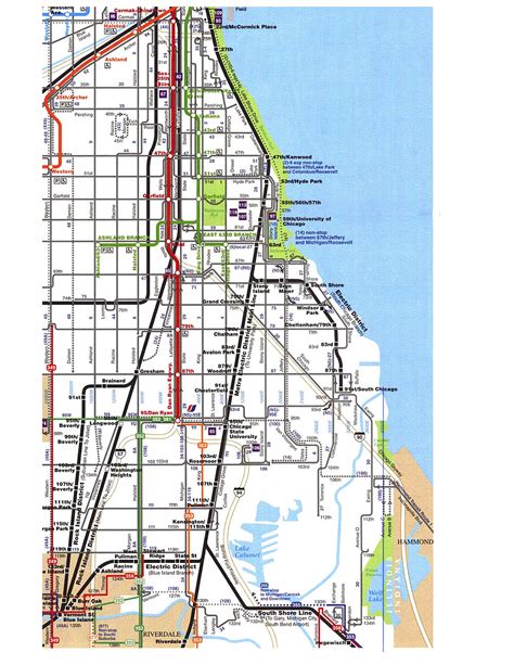 South Side Chicago Map