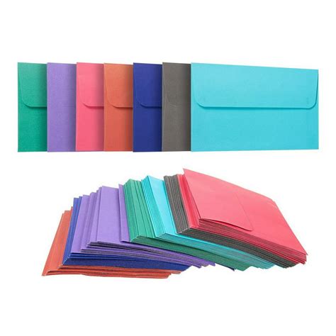 100 Pack 7 Colors Envelopes For 4x6 Greeting Cards A4 Wedding