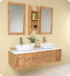 You should though, because they get more attention than your. Fresca Bellezza Natural Wood Vessel Sinks Vanity