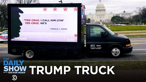 The Trump Truck Hits Dc The Daily Show Youtube