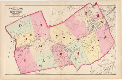Suffolk County Massachusetts Vol 5 1874 Index Map Wardmapsts By