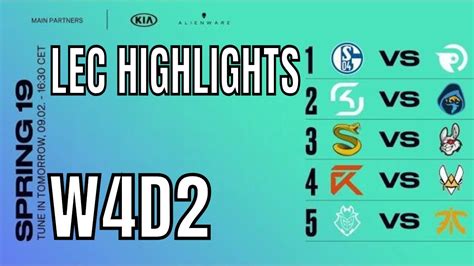 Lec Highlights All Games Week 4 Day 2 Spring 2019 W4d2 League Of