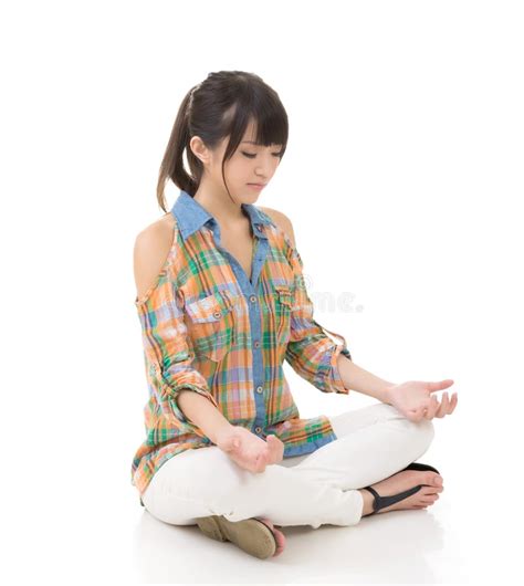 Asian Woman Sit Stock Image Image Of Sitting Beautiful 37925271