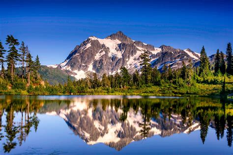 Reflection Of Mountains Wallpapers Wallpaper Cave