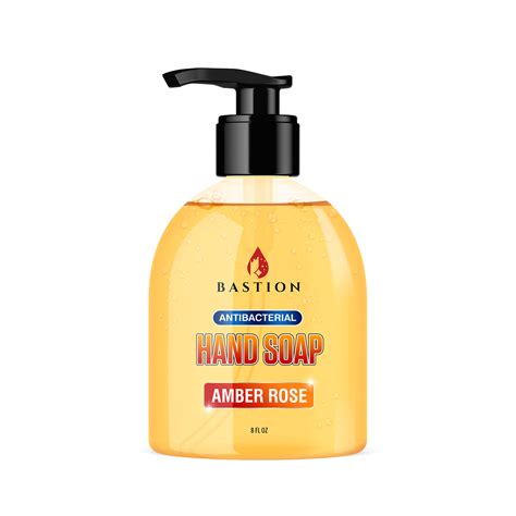 Amber Rose Antibacterial Liquid Hand Soap Gel 8 Oz Rutledge Brands