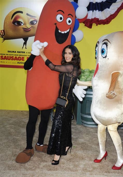 Salma Hayek Attending The Premiere Of Sausage Party In West Hollywood