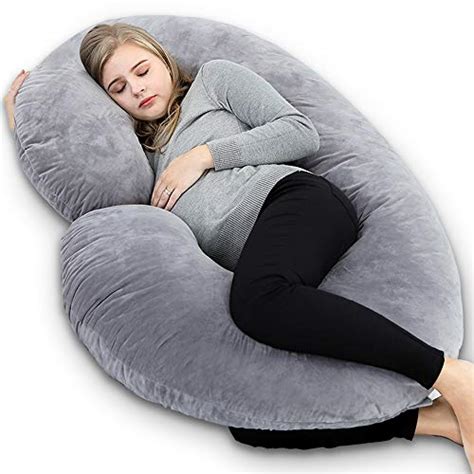 Insen Pregnancy Pillowmaternity Body Pillow With Velour Coverc Shaped Body For Ebay