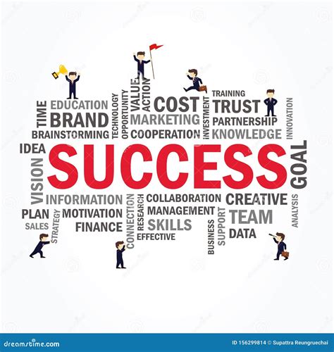 Word Cloud With Success Businessman Concept Stock Vector