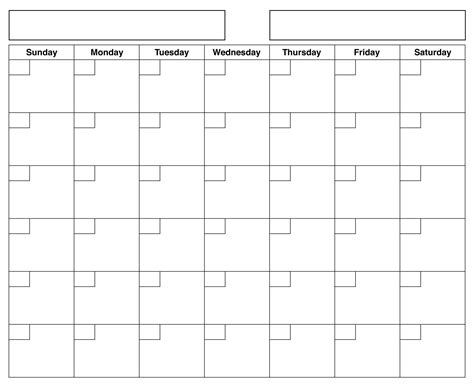 Blank Printable Calendar Pages Planner Calendar Printables Printable