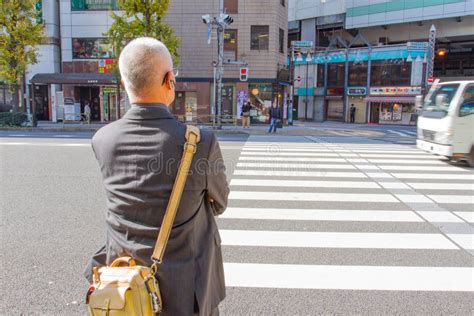 Old Man Waiting For Cross Over The Road Editorial Stock Image Image