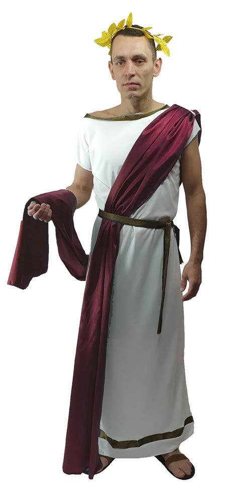 Mens Greek God Roman Senator Grecian Mythology Toga Robes Historical Fancy Dress Ebay