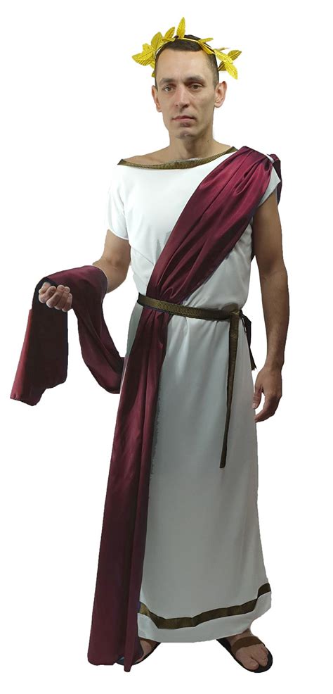 Mens Greek God Roman Senator Grecian Mythology Toga Robes Historical