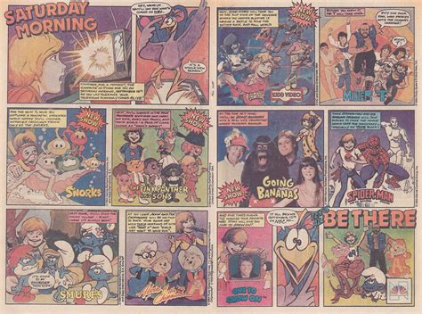 Nbc Saturday Morning Cartoons Ad 1984 Hanna Barbera