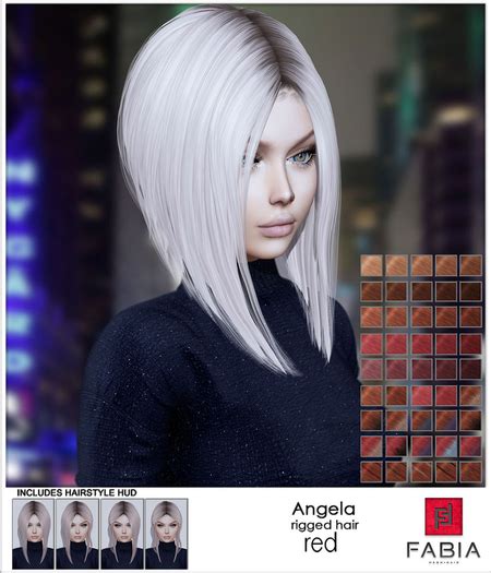 Second Life Marketplace Fabia Mesh Hair Red