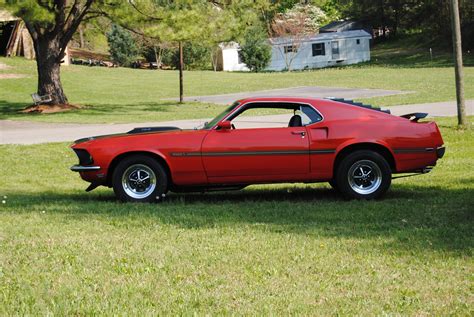 Car Fastback Muscle Car Red Car Ford Mustang Mach 1 Wallpaper