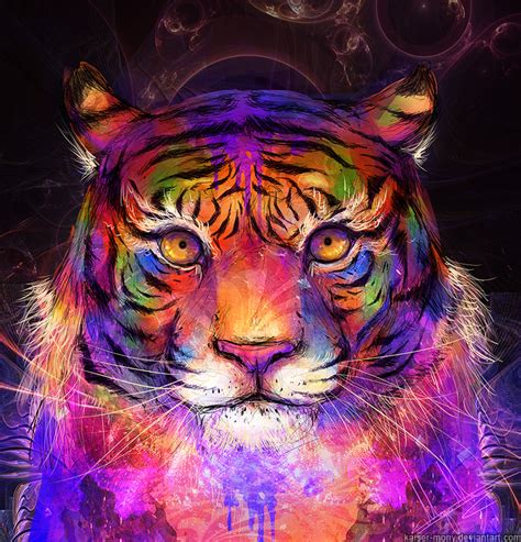 Psychedelic Tiger By Kaiser Mony On Deviantart